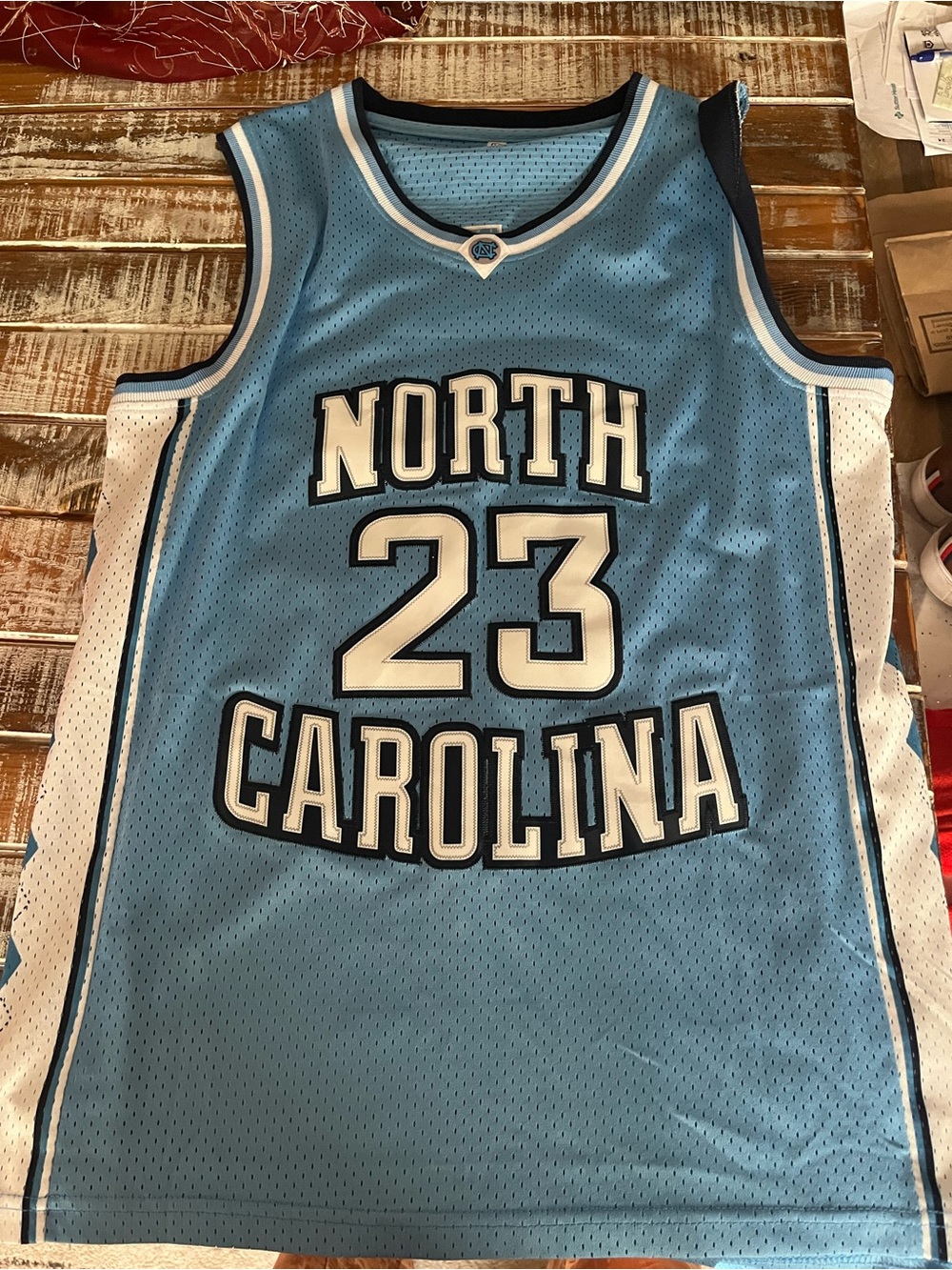 North Carolina #23 Basketball Jersey - Light Blue by NCAA/UNC